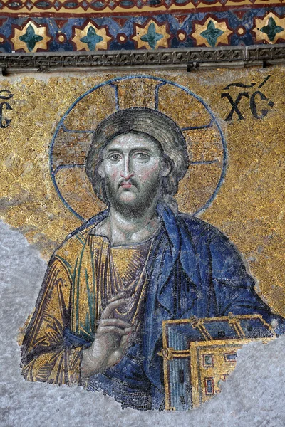Starověké jesus christus mozaika — Stock fotografie