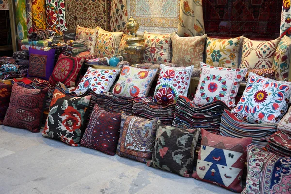 Cushions and Carpets shop — Stock Photo, Image