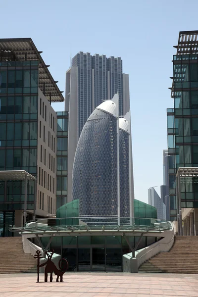 Downtown Dubai'de modern binalar — Stok fotoğraf