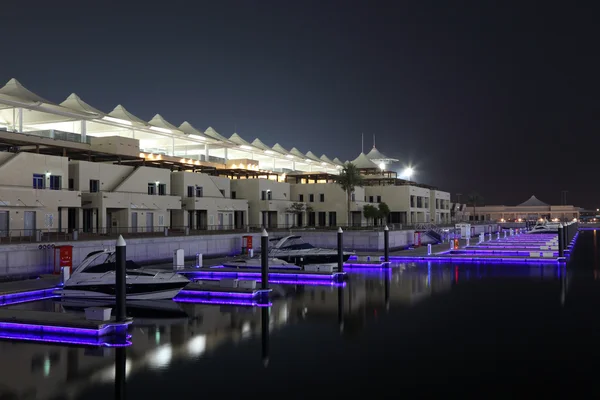 Yas Marina at night, Abu Dhabi — Stock Photo, Image