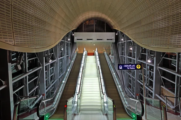 迪拜地铁站 — 图库照片