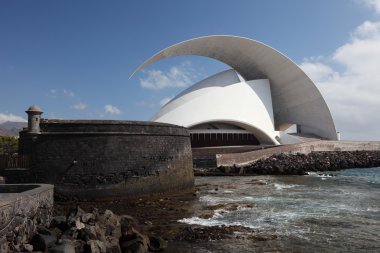 Auditorium in Santa Cruz de Tenerife, Spain clipart