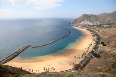 Playa de las Teresitas beach, Tenerife clipart