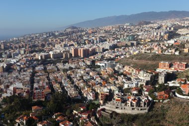 Aerial view of Santa Cruz de Tenerife, Canary Islands, Spain clipart