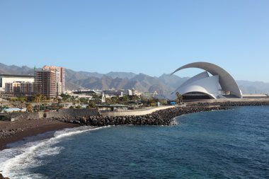 Auditorium in Santa Cruz de Tenerife, Spain clipart