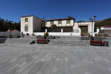 Plaza de San Pedro in Vilaflor, Tenerife Spain clipart