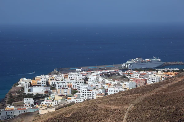 Luchtfoto van morro jable, Canarische eiland fuerteventura, Spanje — Stockfoto