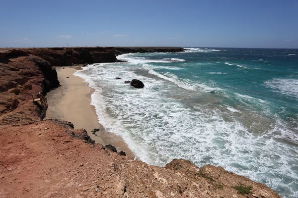 Spiaggia solitaria sulle Canarie Fuerteventura, Spagna — Foto Stock