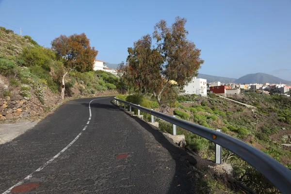 Landweg op het Canarische eiland tenerife, Spanje — Stockfoto