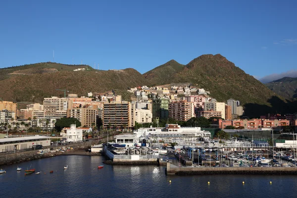 Přístavu santa cruz de tenerife, Kanárské ostrovy Španělsko — Stock fotografie