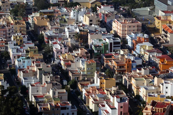 Letecký pohled na resiential okres ve španělském městě — Stock fotografie