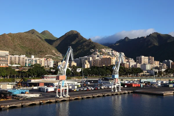Industrial port of Santa Cruz de Tenerife, Spain — Stock Photo, Image