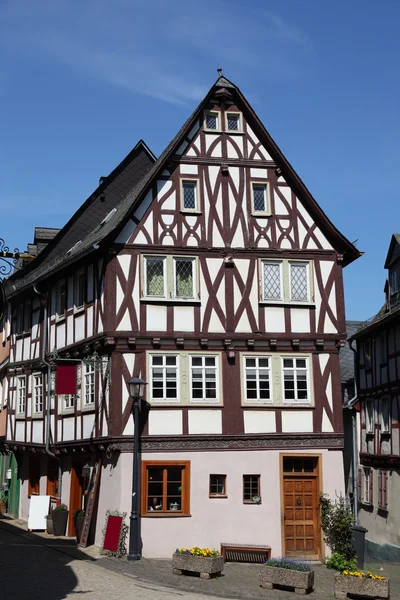 Casa tradicional de entramado de madera en Limburgo, Hesse, Alemania —  Fotos de Stock