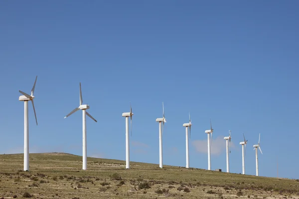 Turbiny wiatrowe do czystej energii — Zdjęcie stockowe