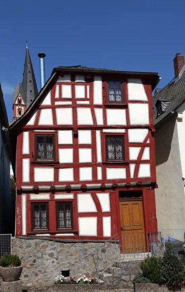 Traditioneel vakwerk huis in limburg, Hessen, Duitsland — Stockfoto