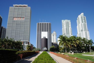 Downtown Miami from Bayfront Park, Florida clipart