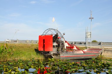 Airboat in Everglades National Park, Florida USA clipart
