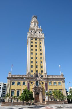 The Freedom Tower in Miami, Florida clipart