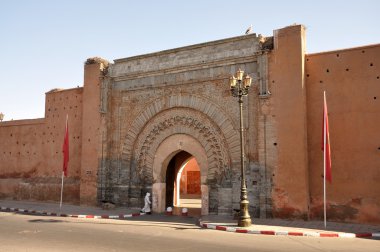 Bab Agnaou gate in Marrakech, Morocco clipart