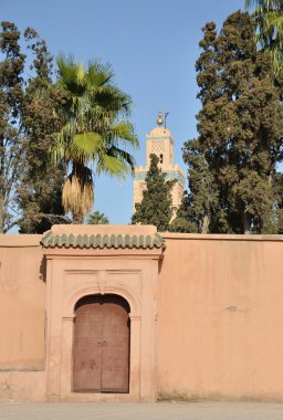 Koutoubia Mosque in Marrakech, Morocco clipart
