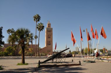 Koutoubia Mosque in Marrakech, Morocco clipart