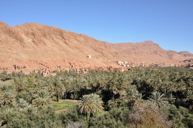 Village in Draa Valey, Morocco Africa clipart