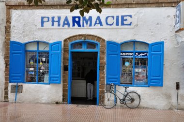 Pharmacy in Essaouria, Morocco Africa clipart