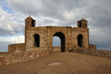 Rampart in Essaouria, Morocco clipart