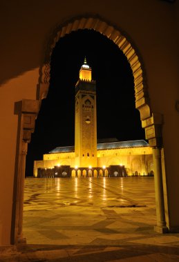 Mosque Hassan II in Casablanca, Morocco clipart