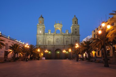 Santa Ana Cathedral in Las Palmas de Gran Canaria clipart