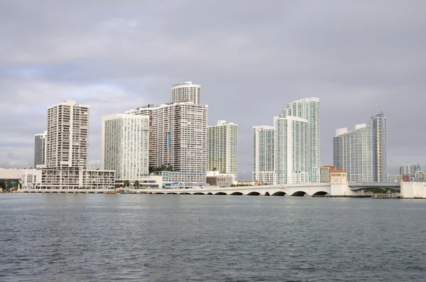 Downtown Miami Skyline, Flórida EUA — Fotografia de Stock