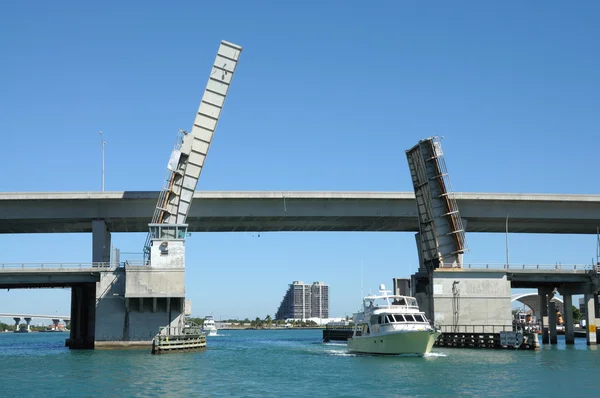 stock image Biscayne Bridge in Miami, Florida