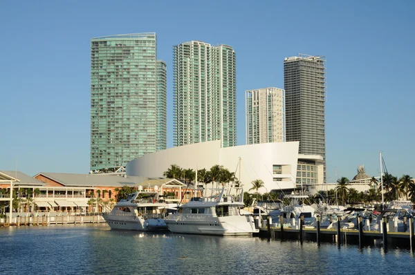 Bayside Marina in Downtown Miami — Stock Photo, Image