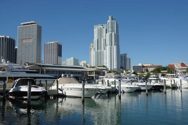 Bayside marina di Miami, florida — Foto Stock