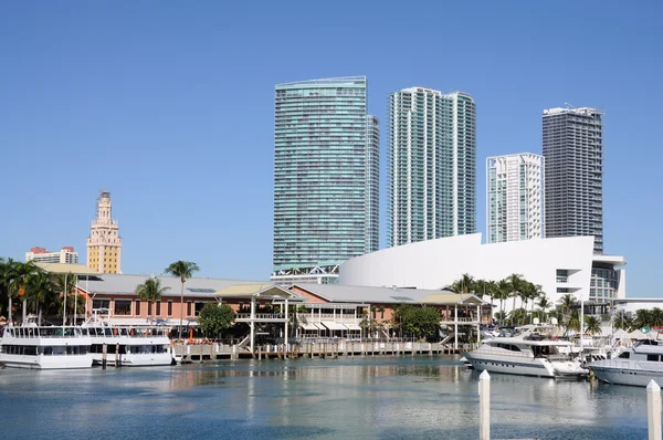 Miami Bayside Marina — Zdjęcie stockowe