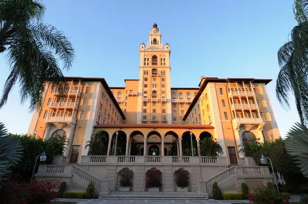 O histórico Biltmore Hotel em Coral Gables, Miami Florida — Fotografia de Stock