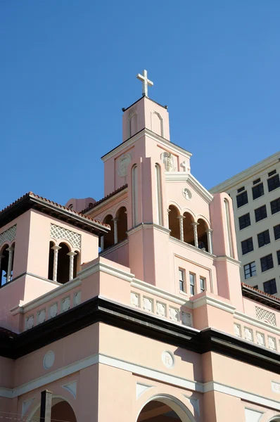 Iglesia Católica Gesu desde 1896, en el centro de Miami — Foto de Stock