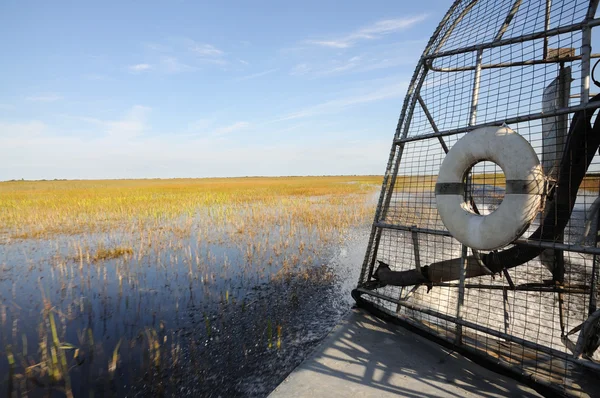 Ride with an airboat in the Everglades, Florida — Stock Photo, Image