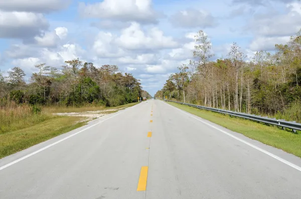 Δρόμο στο everglades national park, Φλόριντα των ΗΠΑ — Φωτογραφία Αρχείου