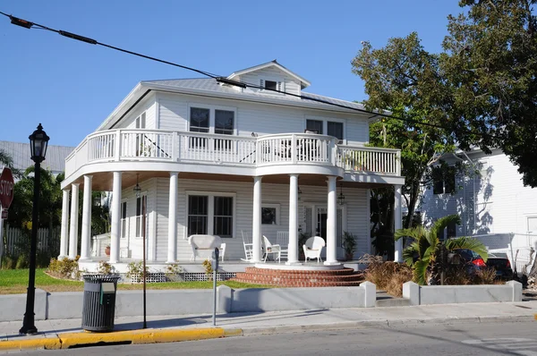 典型的房子，在美国佛罗里达基韦斯特 — 图库照片