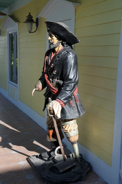Карибський піратський статуя — стокове фото