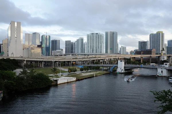 Miami River, Flórida EUA — Fotografia de Stock