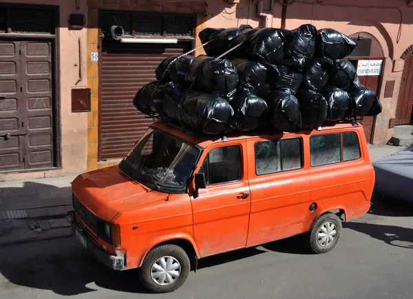 Van em Marrakech, Marrocos — Fotografia de Stock