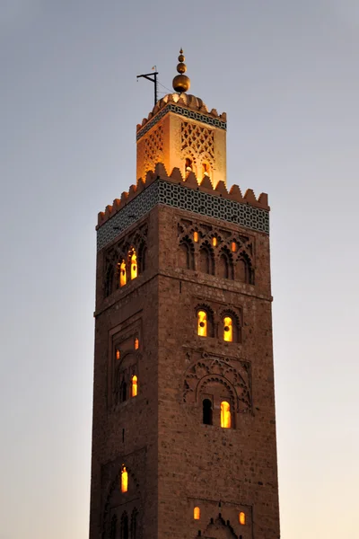 Koutoubia mecset, Marrakech, Marokkó — Stock Fotó