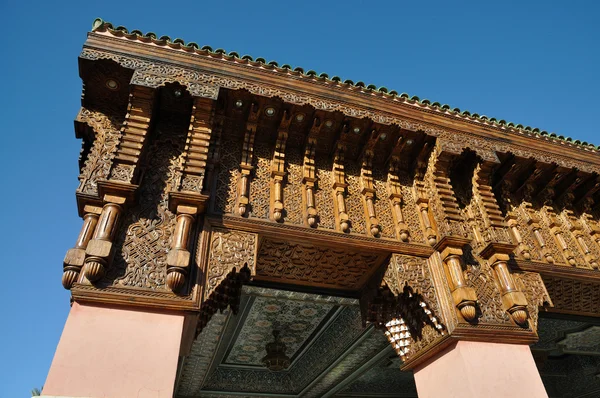 Строительство декора в Марракеше, Марокко — стоковое фото