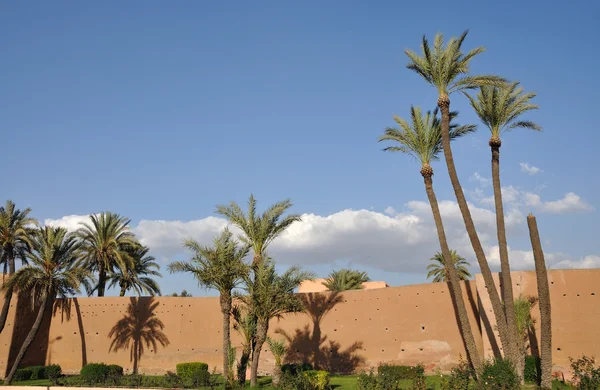 Oude stadsmuur in marrakech — Stockfoto