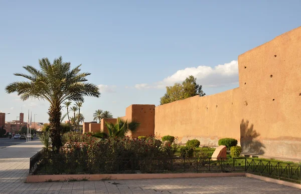 Gamla stadsmuren i marrakech — Stockfoto