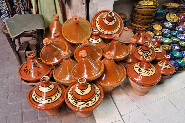 Cerâmica para venda em Marrakech, Marrocos — Fotografia de Stock