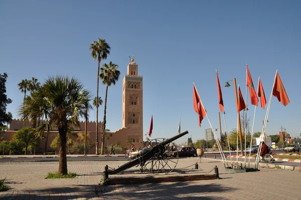Mešita Koutoubia v marrakech, Maroko — Stock fotografie