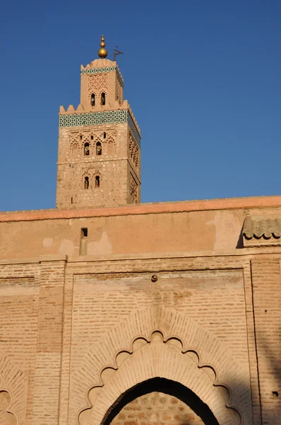 마라 케시, 모로코에 있는 koutoubia 모스크 — 스톡 사진